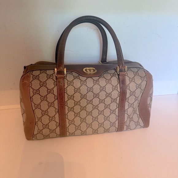 Vintage Gucci Brown Handbag - Picture 1 of 15